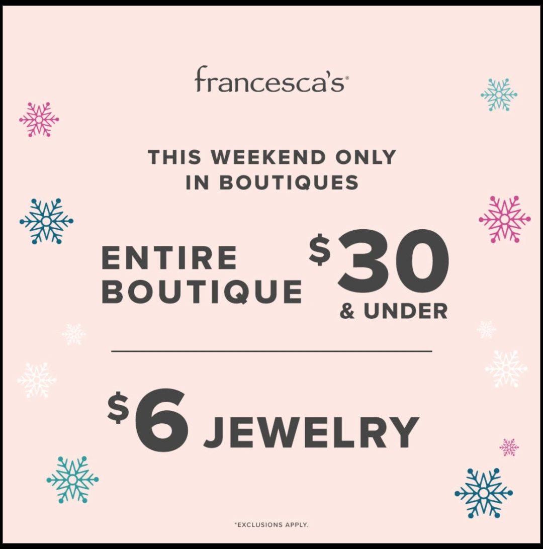Francesca’s Last minute shopping icon