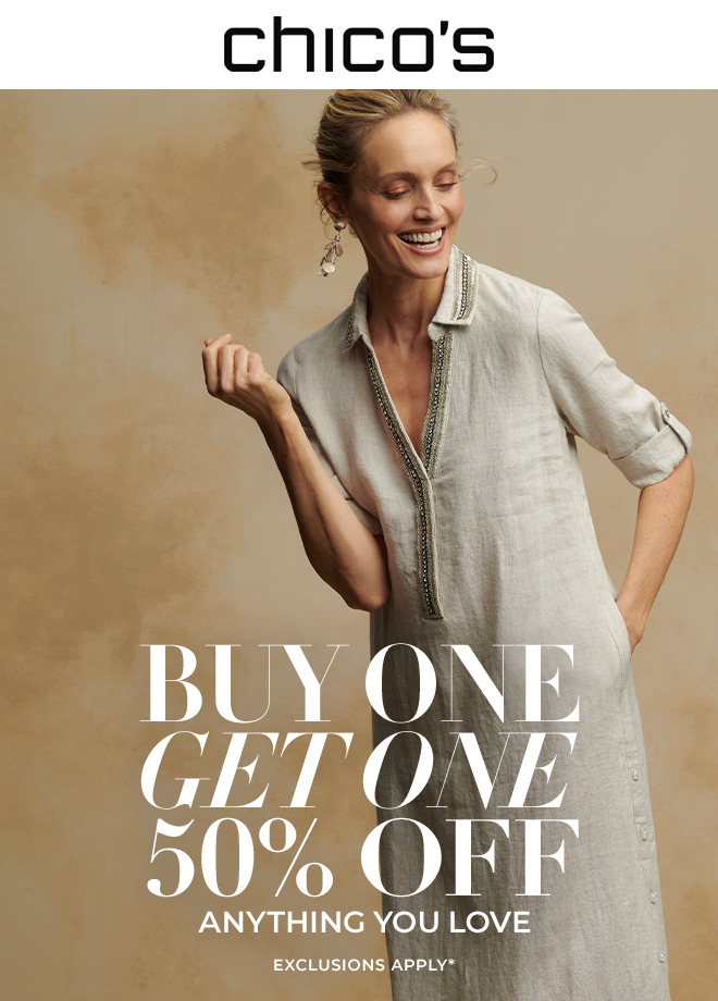 BOGO 50% OFF AT CHICO’S icon