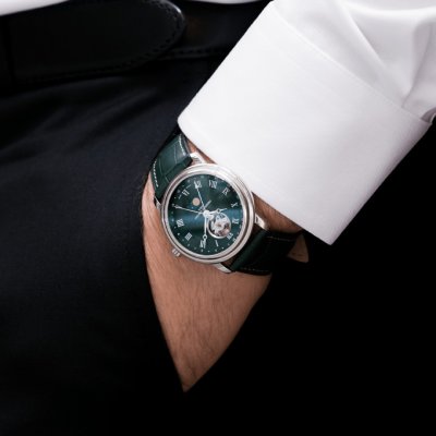 LUX BOND & GREEN Lux & Bond Green close up of watch