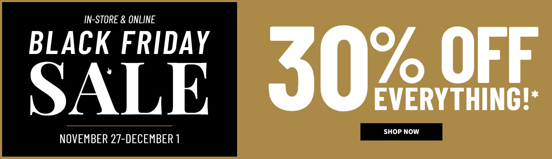 30% Off EVERYTHING AT JOS A BANK! icon